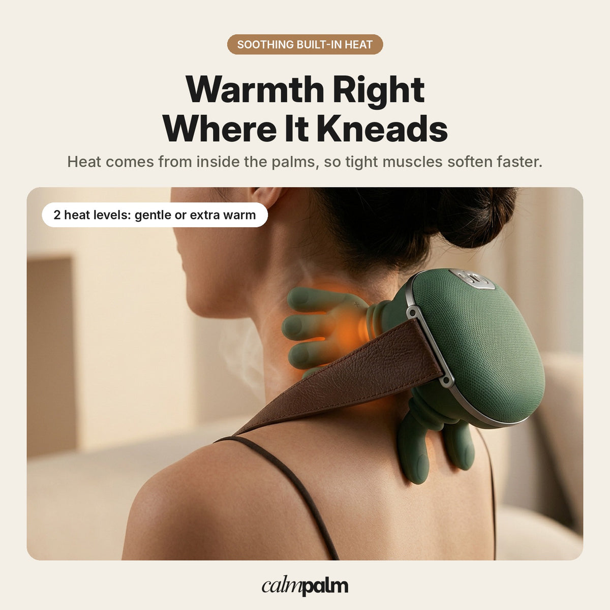CalmPalm™ - Heated Hand Massager for Neck & Shoulders
